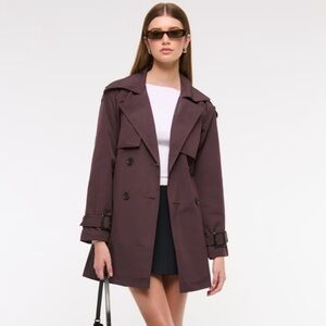 A&F Mid-Length Trench Coat